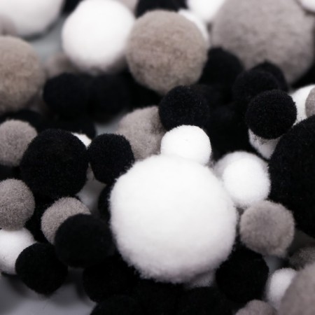Decor for creativity "Pomponchiki. Classic" d = 1-3 cm set 135 pcs-1
