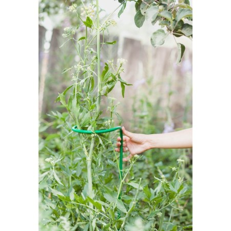 Builder for flowers, d = 20 cm, h = 120 cm, leg d = 1 cm, metal, green-2