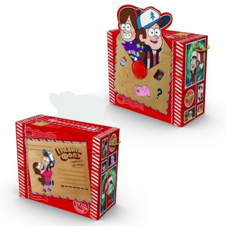 Package-Korobok, New Year, 27 x 23 x 12 cm, gravity farz