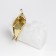 Souvenir brass, quartz "abstraction. Man in a cloak, sits on the mountain" 13x7x15 cm