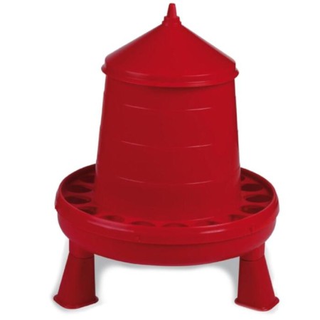 Bunker feeder for poultry for 4 kg, on legs, plastic