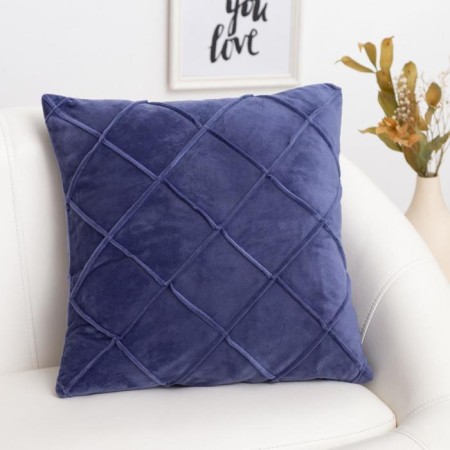 Pillowcase decorative Ethel "Solo" Blue color, size 45x45 cm-3