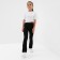Children's pants with cuts KAFTAN, p. 36 (134-140 cm), black