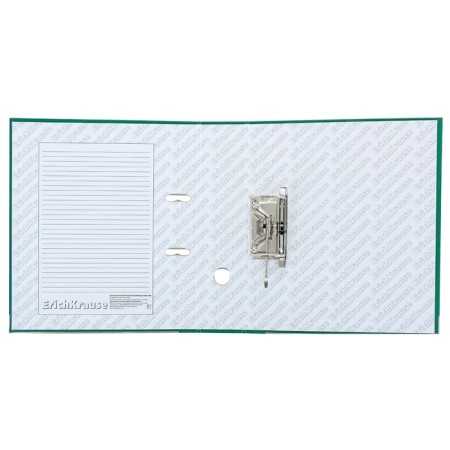 A4, 70 mm, erichkrause, standard, boumvinyl, with label on the spine, lower metal knant, green-1