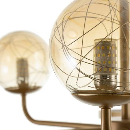 Mirbis chandelier 6XLED 4000K 30W 3xg9 gold 75x75x59cm Bayerlux-6
