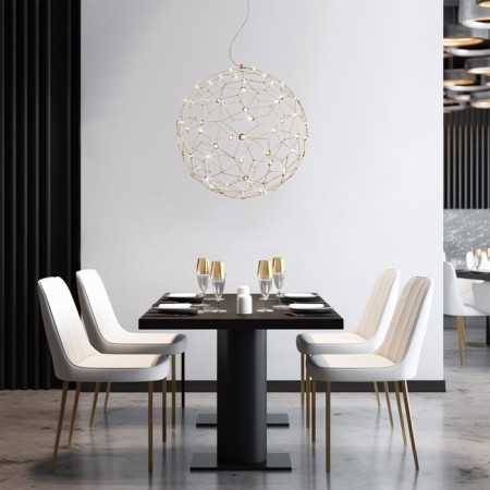 Suspended Bogate’s Aliote 452/1, LED, 30 W, 3000K, 2403LM, 800x800 mm, Copper color-2