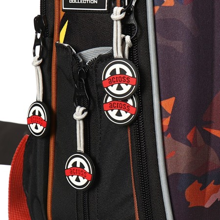 Frame backpack 35 x 26 x 14 cm, filling: bag, Across 490, black/blue 23-490-7-9