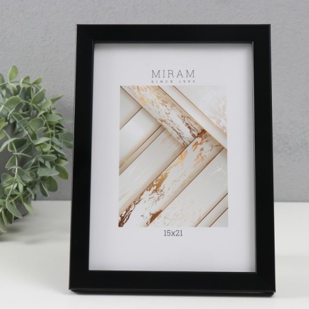 Photo frame Plastic "Mira" 15x21 cm, 641807 black