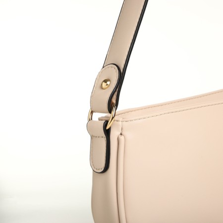 Women's bag with lightning, beige color-4