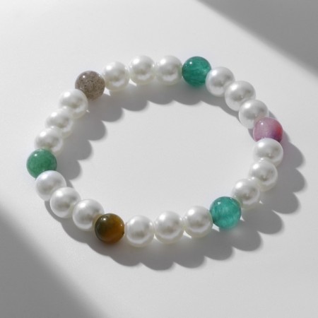 Bracelet Pearl "Spring" brightness, beads No. 8, color-1