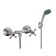 Shower mixer Eleanti Elt4010, two -wound, hose, watering can, bracket, chromium color