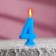 Candle in a cake on a skewer, number 4, mix, 4.5x2.5 cm
