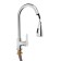 Kitchen mixer Zein Z1300, one -rod, retractable spout, brass, color chromium