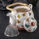 Keramic teapot keramic with metal sieve "Butterflies", 900 ml
