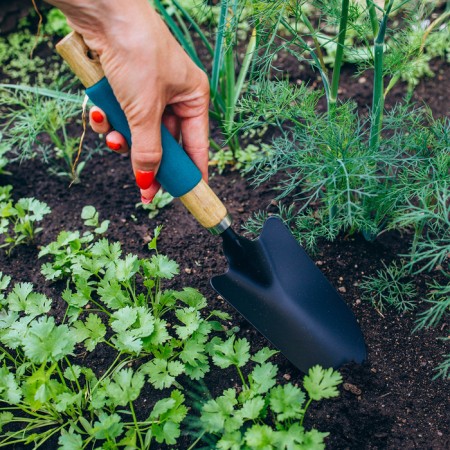 Sitting planting Greengo, length 34.5 cm, width 8 cm, wooden handle with foam-9