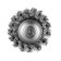 Metal brush for a tundra drill, with a hairpin, twisted wire, "cup", 65 mm