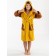 Terry robe for a boy, height 146-152 cm, yellow color