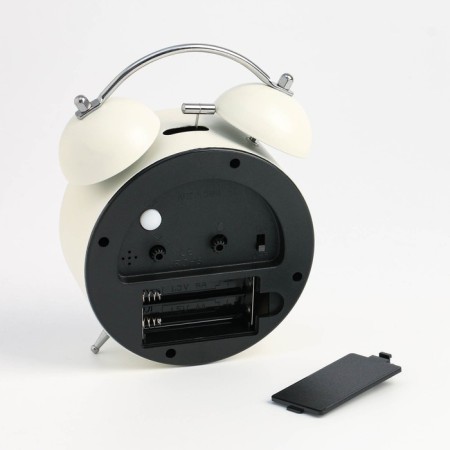 Alarm clock "Ronan", with backlight, 16 x 11 cm, white-2