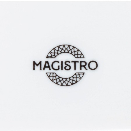 Teapot Porcelain Hot Magistro Rodos, 1.4 l, white color-11