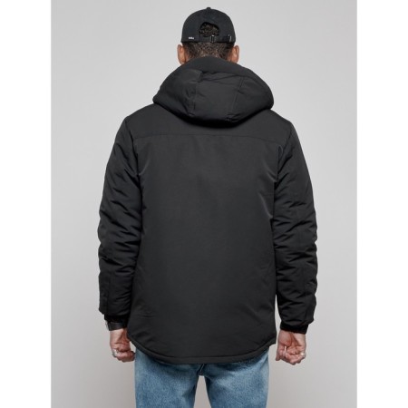 Male Winter jacket, size 48, black color-3