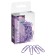 Office paper clips 28 mm, 100 pcs, Erichkrause "Manga", with vinyl coating, in PET boxes, lilac