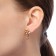 Earrings Metal "melting" drops, color gold
