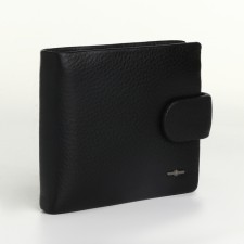 Male purse on the button, black color