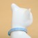 Koshachi collar "Snowflake", with a bell and suspension, 30 x 1 cm, polyester, blue