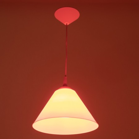 Susage "cone" 1x15W E27 Model: BR 00264 White/red 25x25x15cm-2