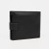 Male purse for magnet, department for bills, for maps, for coins, black color