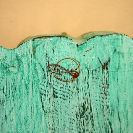 Panel wall "Elephant Head" Albezia 40x12x40 cm-3