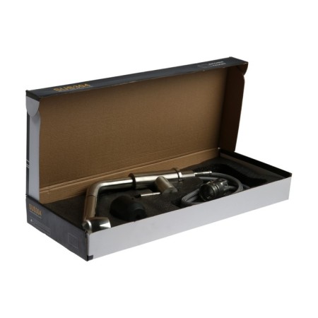 Zein Z89 sink mixer, outgoing spout, 35 mm cartridge, stainless steel, satin-13