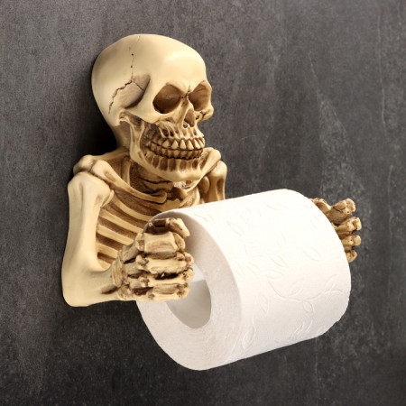 Skeleton toilet holder