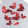 Plastic sticker "Openland butterflies, fuchsia" set 12 pcs 12 cm, 10 cm 8 cm
