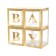 A set of boxes for Baby balloons, gold, 30x30x30 cm, 4 pcs.