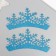 Harvesting for creativity "Crown", Blue color, 18 cm (set 2 pcs)