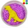 Ball plasticine "Dino 1" 1 Dinosaurian figure inside, mix