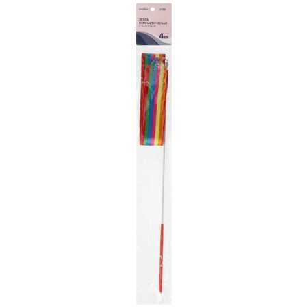 Ribbon for rhythmic gymnastics with a stick Grace Dance, 6 m, color Rainbow-5