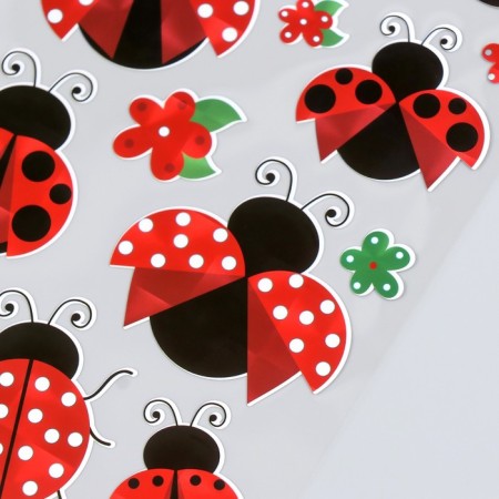 Sticker Plastic Golography "Bukashka" mix 29x11 cm-3