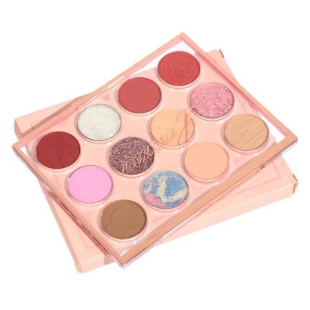 Professional palette of shadows for the eyelids Sky, 12 colors