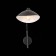 Sconces st. SL305.401.01. SPRUZZO. 1x60 watts, e27, 18x40 cm, black color