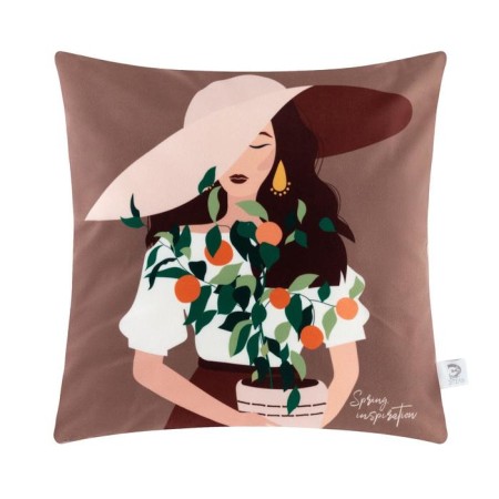 Pillowcase Decorative Ethel "Spring Inspiration" 40x40 cm, 100% p/e, velor