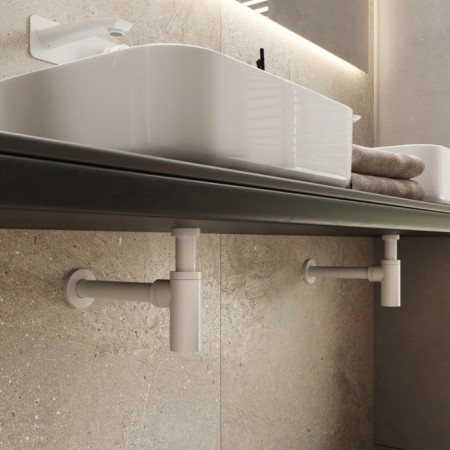 Siphon for the IDDIS Optima Home shell, bottle, white matte-6