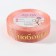 Kapron tape with embossing "with love", 25 mm, 22 ± 1 m, pink/gold color