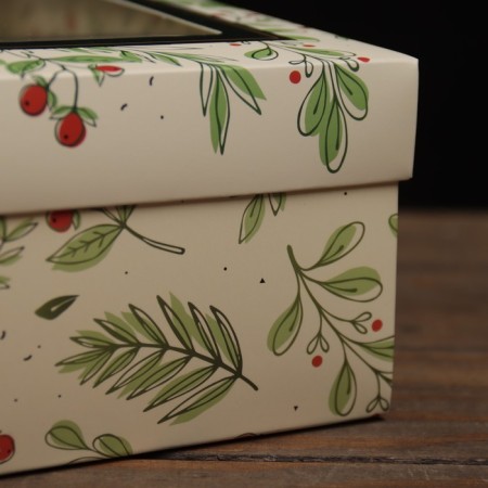 The box is folding, the lid is, with the “Bunning of the Rowan” window 30 x 20 x 9 cm-2