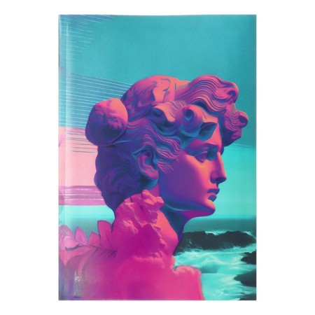 College and integrated college, A5, 64 sheets, neon bust, cage block, matte lamination, selective varnish