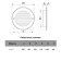 Ventilation ERA 12 RKS, round, with a grid, d = 125 mm