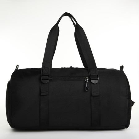 Sports bag with lightning, 2 pockets, long belt, black color-1