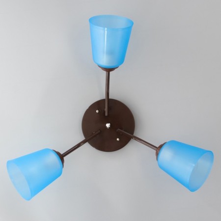 Causte "Online" (cylinder) 3x15W E27 Model: BR 00216 Wenge/Blue-3
