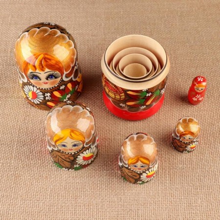 Matryoshka 5 puppet "Susanna" 17-18 cm, manual painting-2